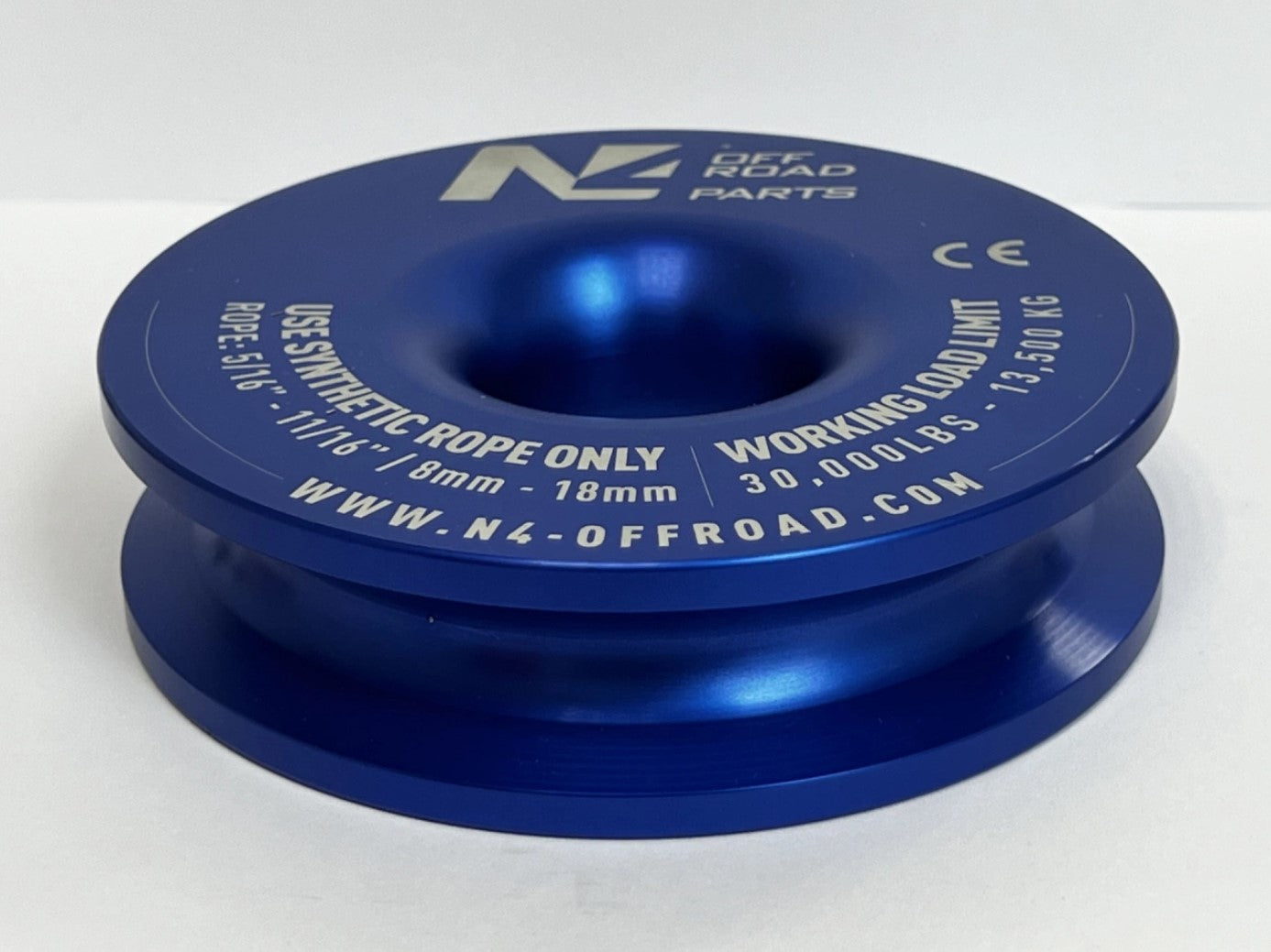 Anilla N4 offroad azul para cuerda de 8 a 18 mm