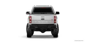 Vista trasera Hardtop RSI evoa Adventure en Ford Ranger 2021 Blanco