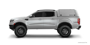 Parte Lateral Ford Ranger 2020 blanca con Hardtop Blanco RSI Evoa Adventure Blanco