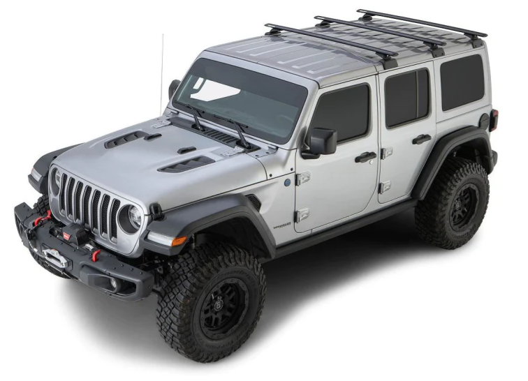 Bacas resistentes para Jeep Wrangler JL : Kit Rhino-Rack - Explore con total seguridad