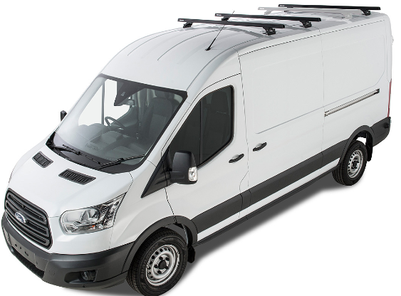 Accesorios de techo Rhinorack: Ford Transit 2014+ Kit de 3 barras