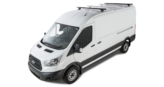 Ford Transit 2014+ Equipado: Barras de techo Rhinorack Kit completo