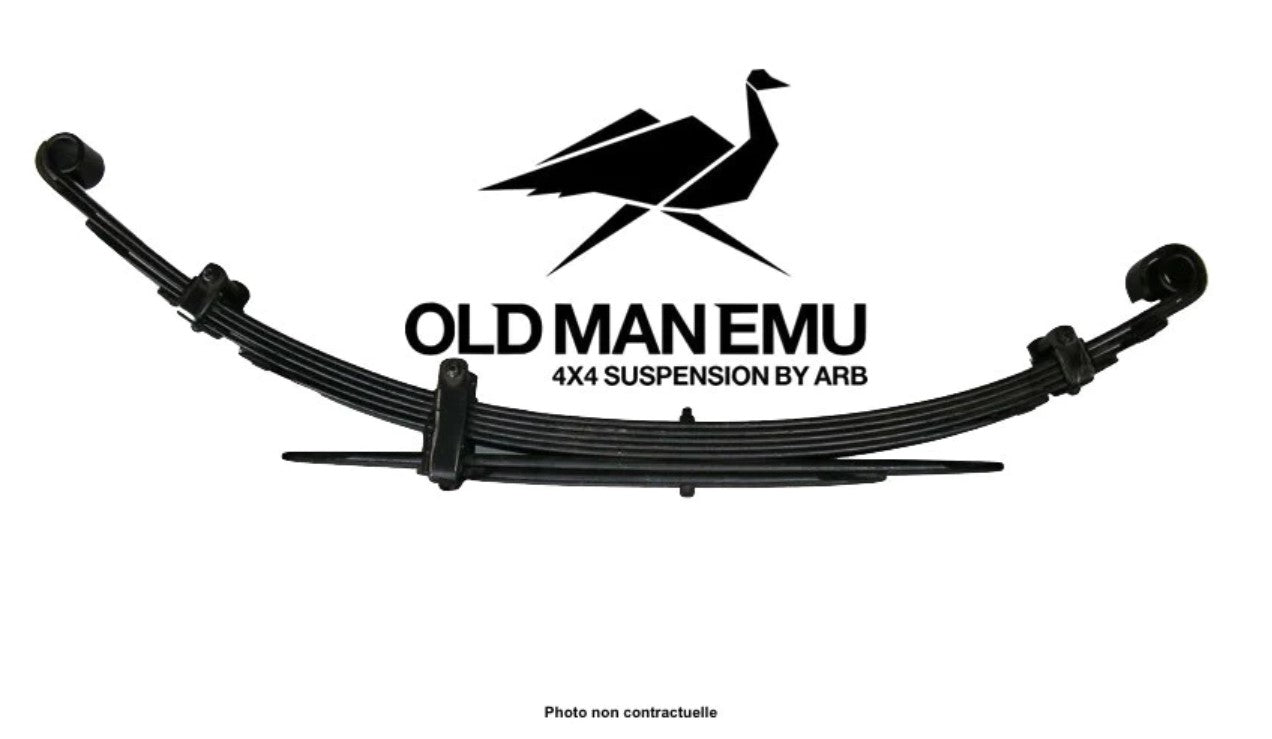 old man emu negro sobre blanco cuchillas de suspensión