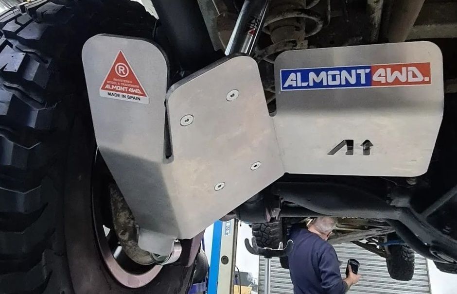 Duraluminio Protección amortiguadores - Almont4WD - Toyota HDJ80