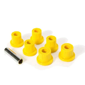 Silent blocs amarillo, juego de 6 con eje metálico