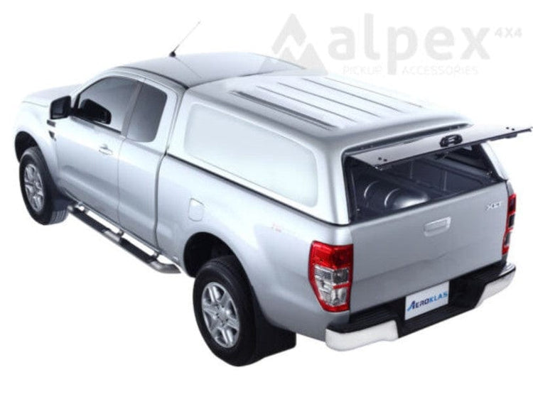 Hardtop Aeroklas - Comercial - Ford Ranger Extra-Cab - 2012-2022 Azul - PN3F1 / Sin Cierre Centralizado