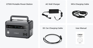 Estación de carga de batería auxiliar 220V - versión GT300 - Mobile Power - 96 000mAh 300W / 96000mAh