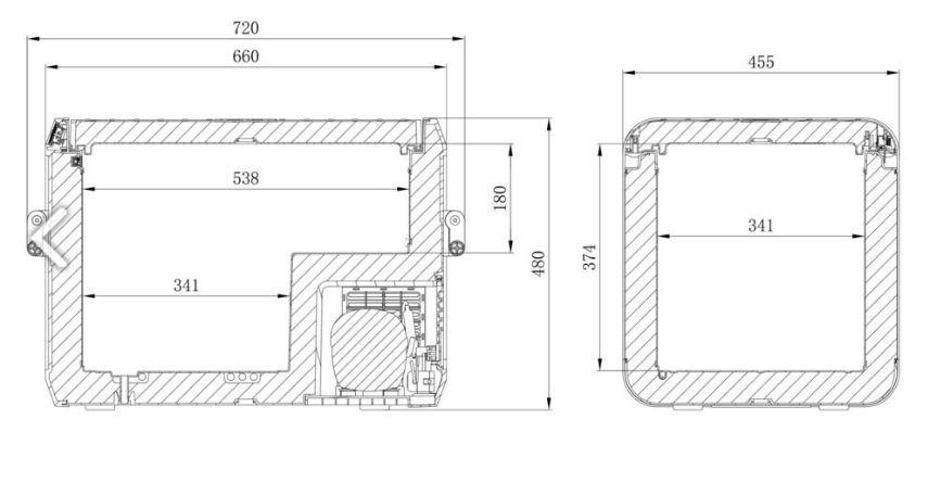 Nevera/refrigerador de compresor Dometic - 55L - CFX3 - (12/24 100-240V)