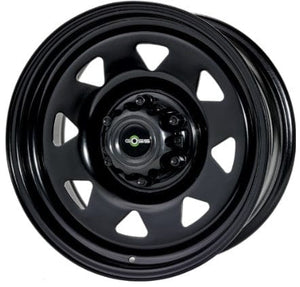 GOSS Llanta de acero Triangular (tamaño y color a elegir) - Jeep Grand Cherokee WG/WJ Negro - 7x17 5x127 ET20 CB71.6