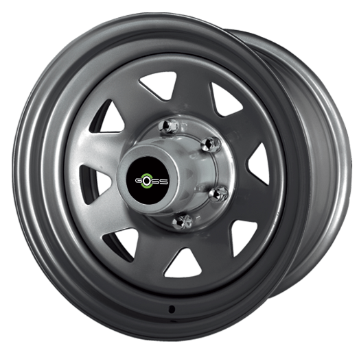 Rueda GOSS triangular gris 7x16 5x150 ET5 CB113 - Toyota HZJ 78/79