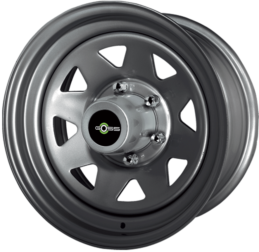 Rueda GOSS Triangular gris 7x16 5x165.1 ET11 CB125 - Land Rover Defender