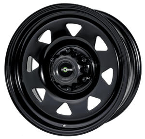 Rueda GOSS Triangular negra II 8x17 6x139.7 ET20 CB110 - Nissan Navara D22