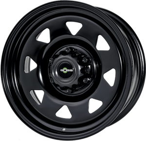 GOSS Llanta Triangular negra II (tamaño a elegir) - Toyota Prado 120 7x17" - 6x139.7- ET20 - CB106.1