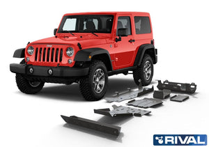 Kit de blindaje RIVAL - Aluminio 6mm - Jeep Wrangler JK 3.6L Petrol - 5 Puertas