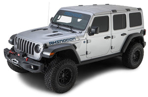 jeep wrangler JL rhinocon presentado en gris sobre fondo blanco