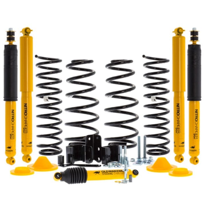 Kit de suspensión OME - Nissan Patrol Y61 (elección de ajustes) 3 puertas (SWB) - 2.8L & 3.0L Diesel / 75kg - parachoques de acero / 100kg