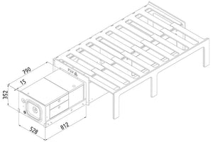 Cama de peine en forma de U