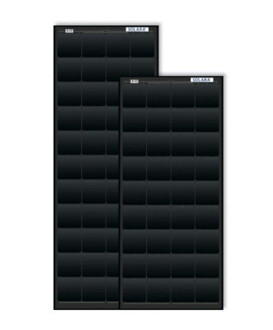 paneles solares negros (par) presentados sobre fondo blanco