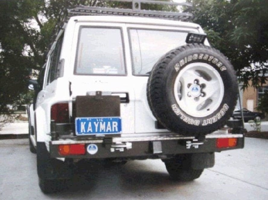 Kaymar Parachoques Trasero - Nissan Patrol Y60 1988-97 Parachoques + Paso de Rueda Izquierdo