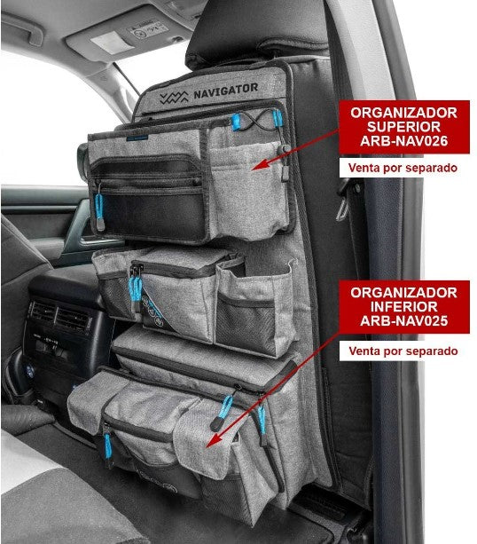 unidades de almacenamiento instaladas detrás del asiento del acompañante de un automóvil