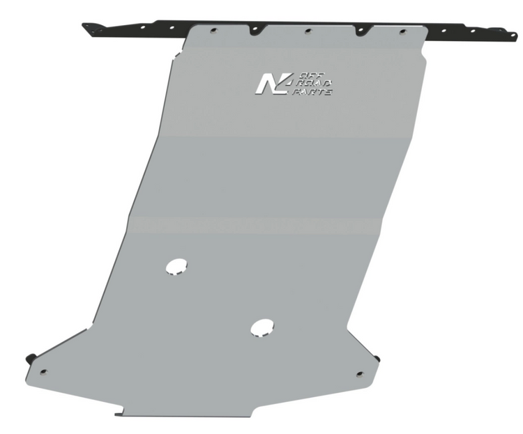 Protección n4 offroad aluminio sobre fondo blanco