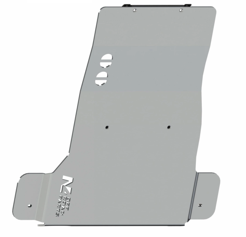 N4 offroad cubierta de aluminio gris sobre fondo blanco
