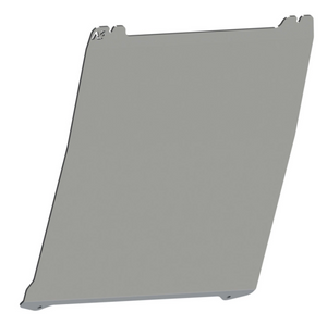 placa de aluminio sobre fondo blanco con logotipo N4