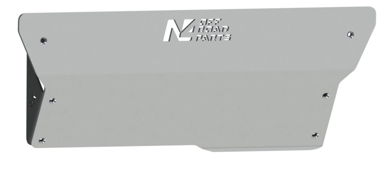 esquí de aluminio gris con N4 offroad grabado