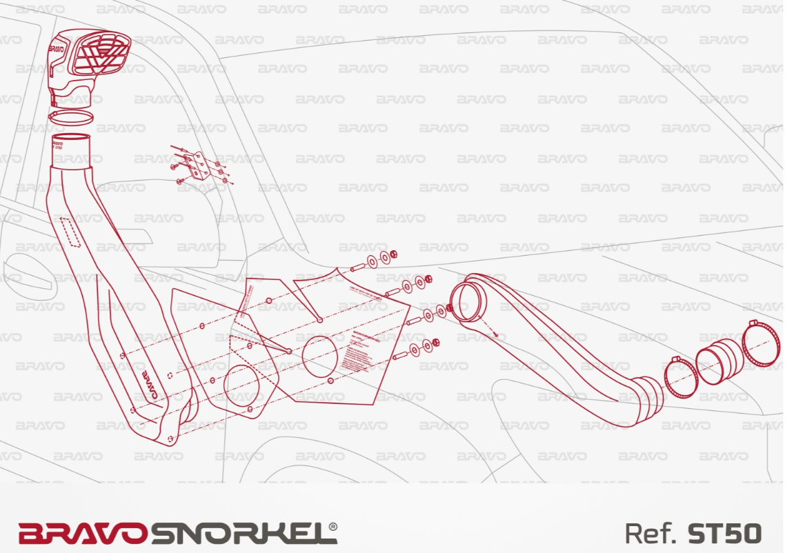 Snorkel Bravo 4x4 - Toyota Land Cruiser / Prado 150