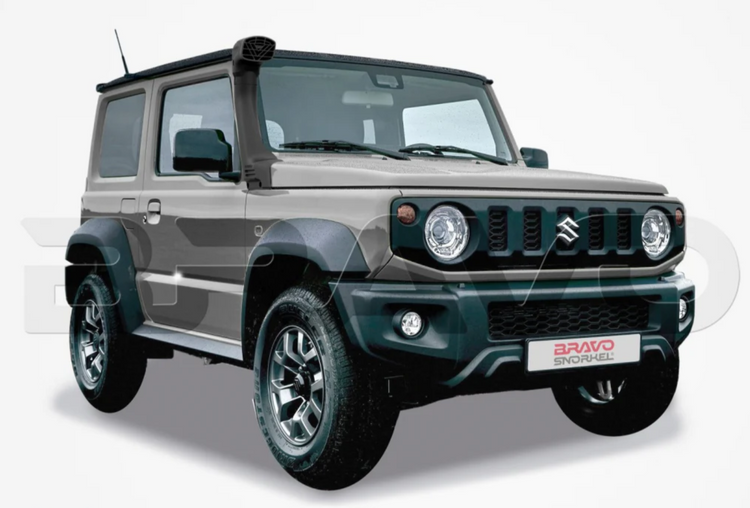 Suzuki Jimny marrón con snorkel bravo