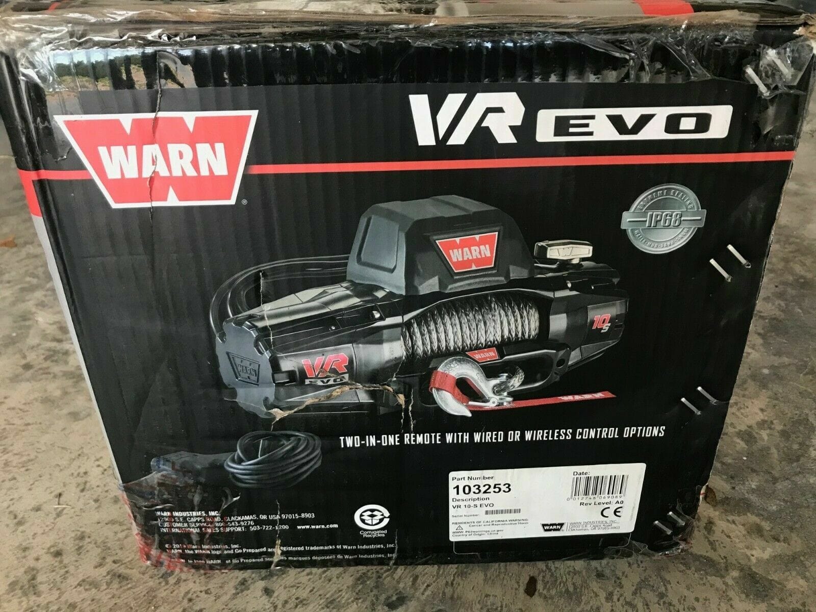 Cabrestante WARN VR-EVO 10 S - 4,5 Toneladas - 12V - Sintético