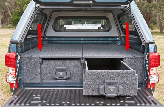 Kit embellecedor lateral cajón ARB para Ford Ranger doble cabina 2012+.
