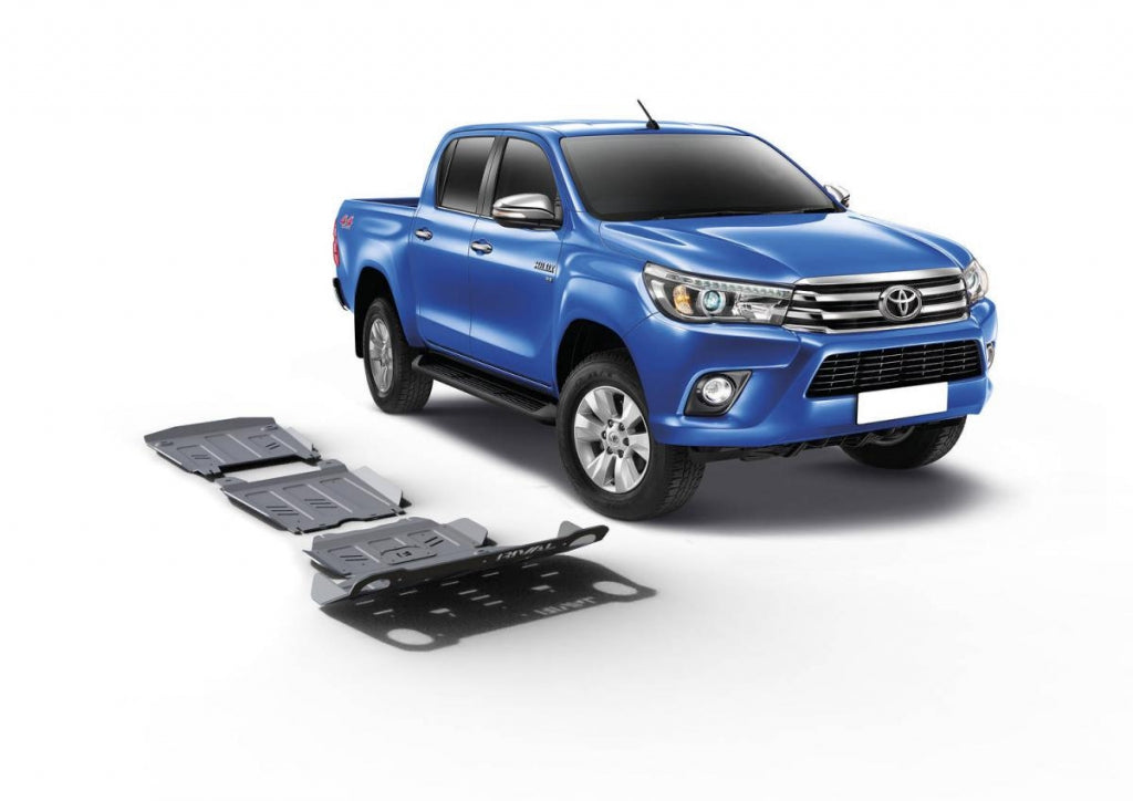 Kit 3 protectores de aluminio 6mm - Toyota Hilux 2015-2019