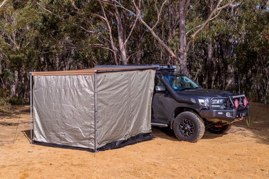 Ampliación de sala con alfombra de suelo - Toldo ARB 2500x2500mm