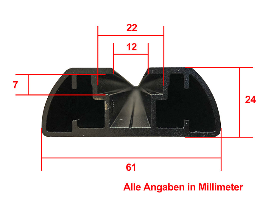 Barra de fijación al portaequipajes Rhinorack (1220 mm)