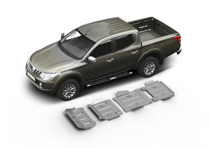 4 protectores de aluminio Rival para Mitsubishi L200 2015+.