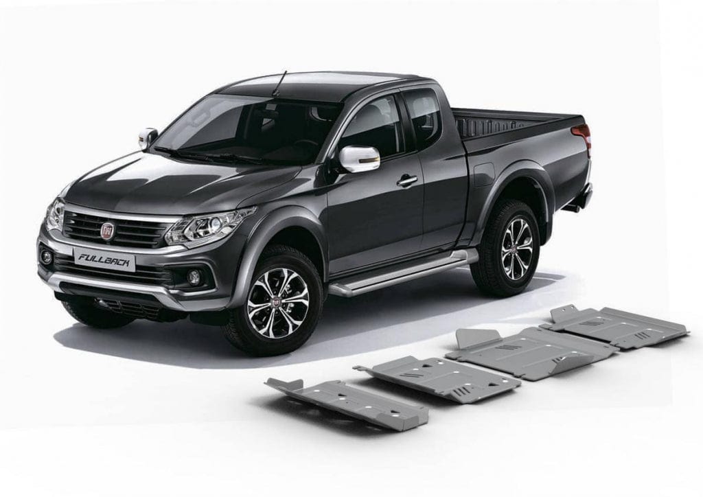 4 protectores de aluminio Rival para Mitsubishi L200 2015+.