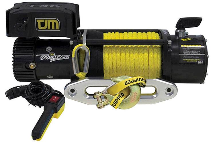 Cabrestante TJM Torq Winch Sintético con mando a distancia Amarillo