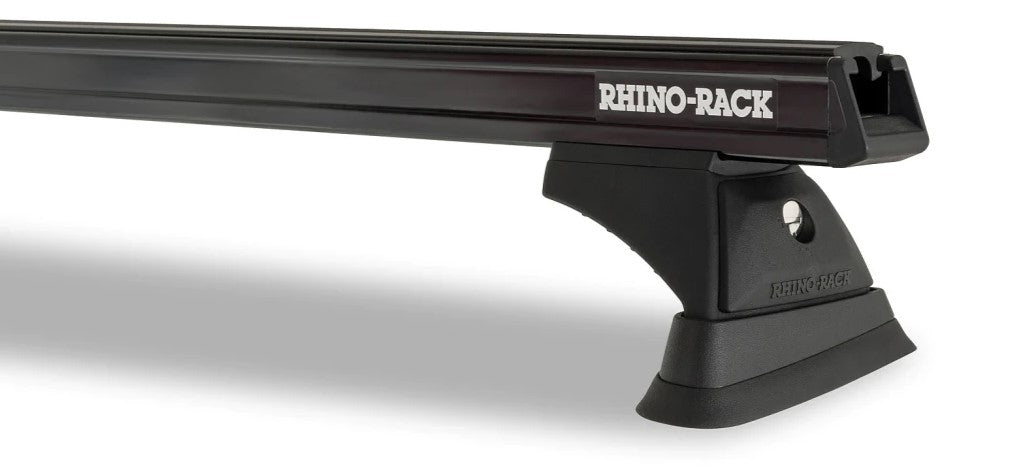 barra de techo rhinorack negro con pies rch6