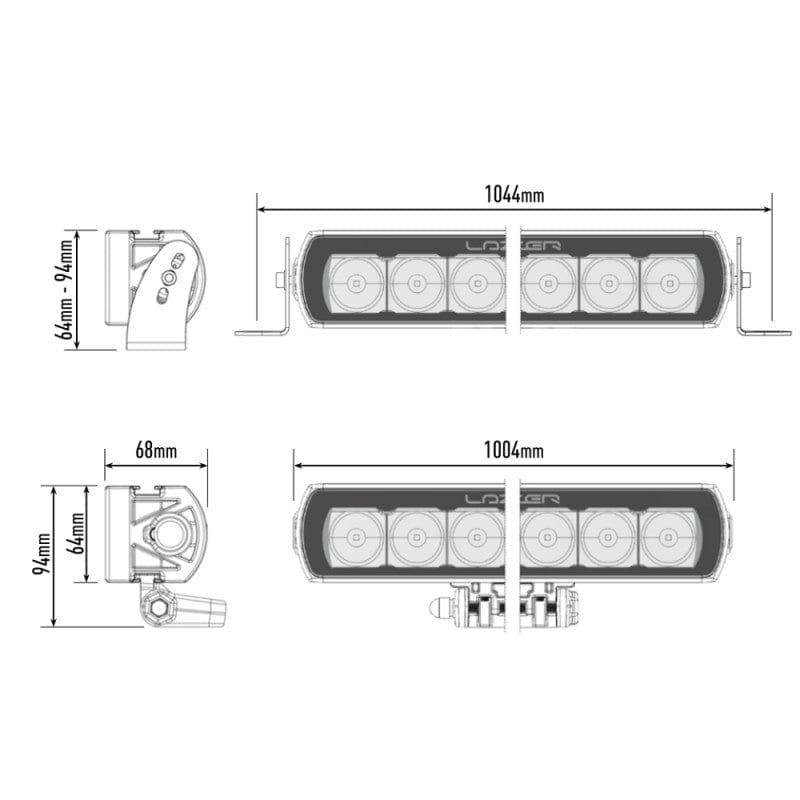 Barra de 24 LED - Lazer Serie T Evolution - No homologada CE