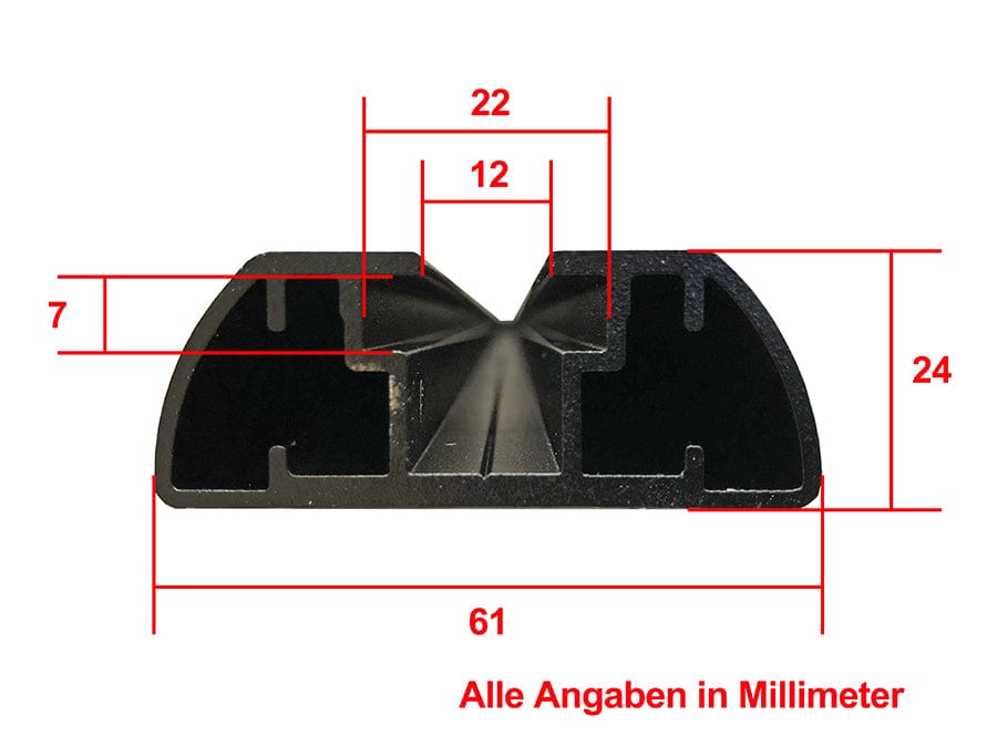 Barra de fijación al portaequipajes Rhinorack (1220 mm)