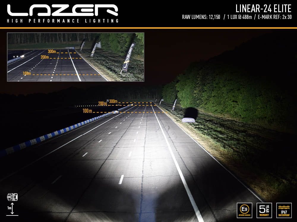 Barra Lazer Linear 24 LED - Homologación CE