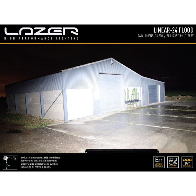 Barra Lazer Linear 24 LED - Homologación CE