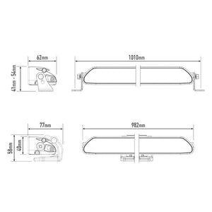 Barra Lazer Linear 36 LED - Homologación CE