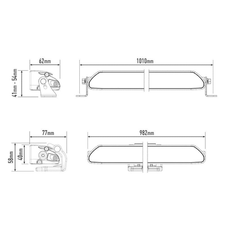 Barra Lazer Linear 36 LED - Homologación CE