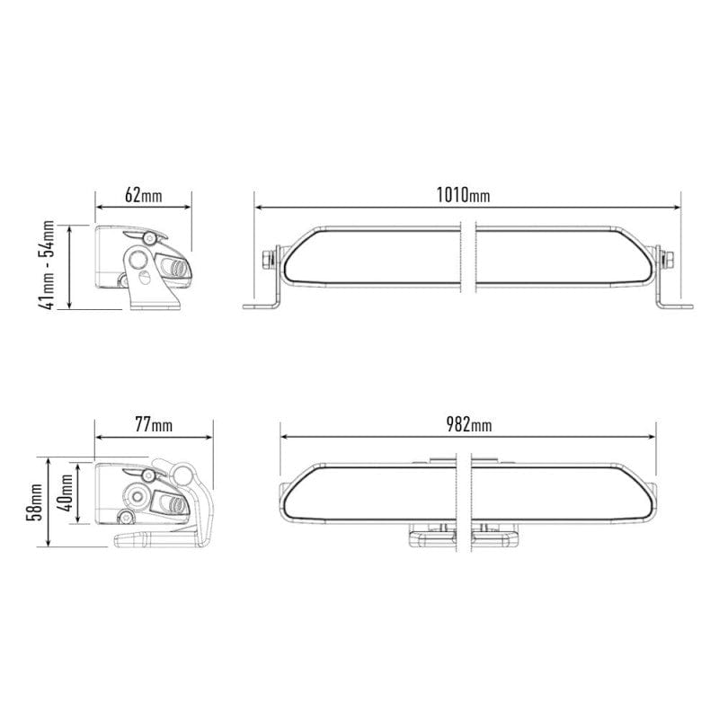 Barra Lazer Linear 36 LED - Homologación CE