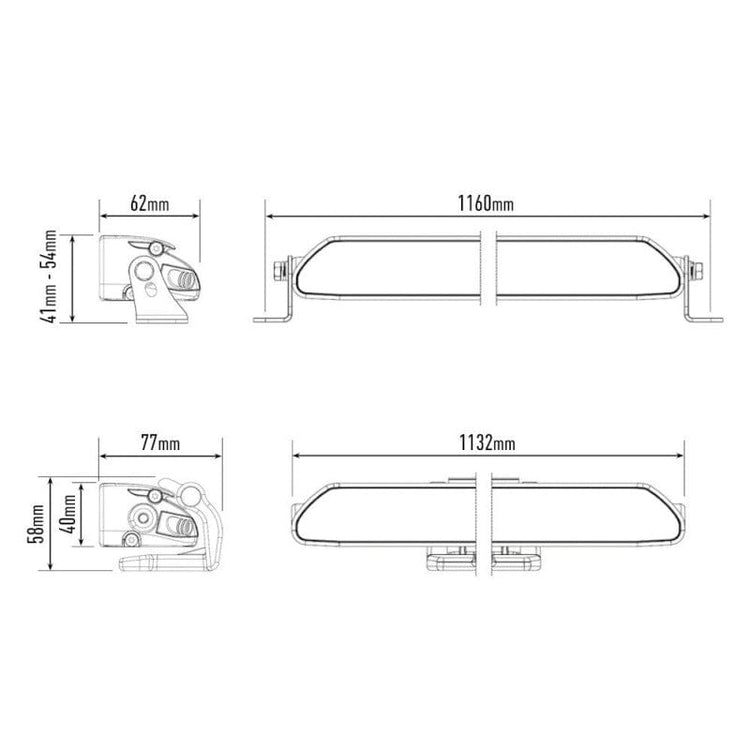 Barra Lazer Linear 42 LED - Homologación CE