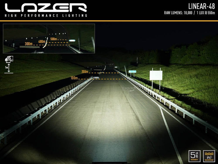 Barra Lazer Linear 48 LED - Homologación CE