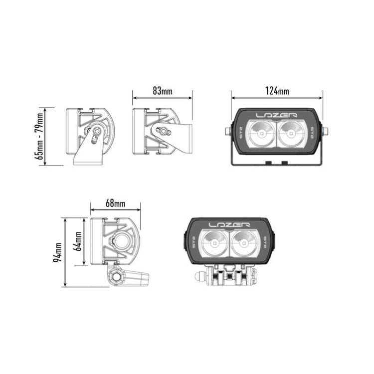 Barra Lazer LED - ST 2 Evolution - Homologación CE