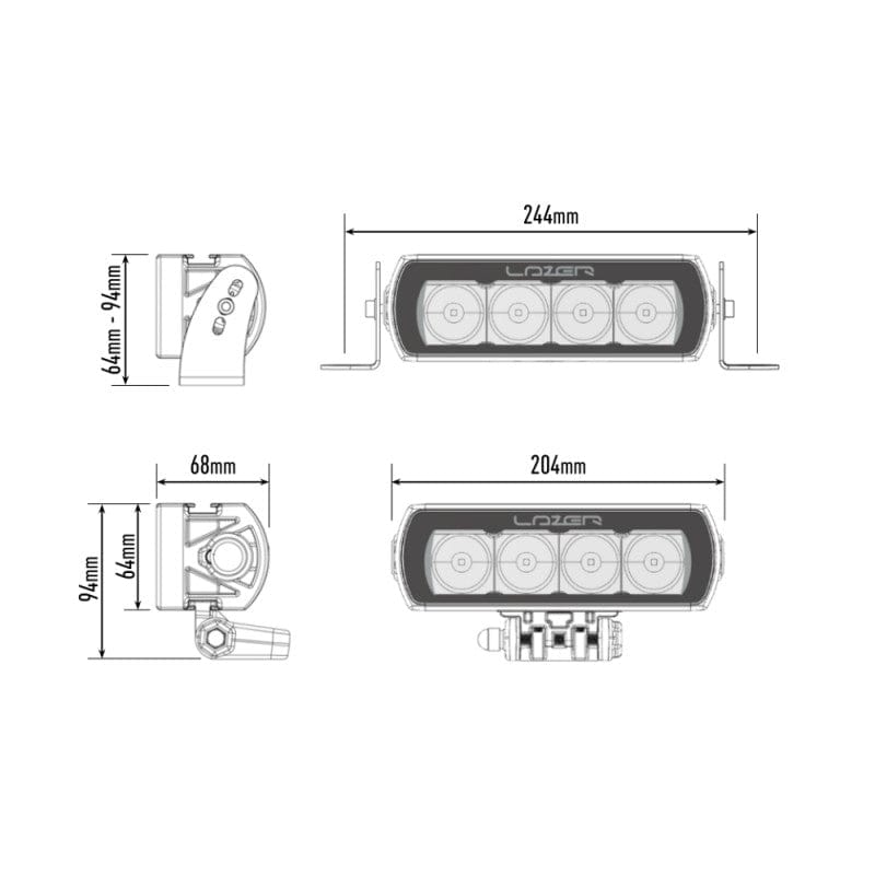 Barra Lazer LED - ST 4 Evolution - Homologación CE